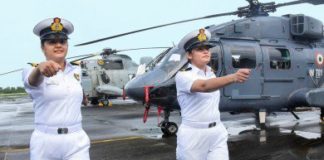 ভারতীয় যুদ্ধজাহাজে প্রথম দুই মহিলা অফিসার নিয়োগ