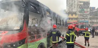 দেড় মাসে ৩৭৬ যানবাহনে আগুন দেয়া হয়েছে: পুলিশ