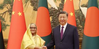 চীনের গণমাধ্যমে প্রধানমন্ত্রী শেখ হাসিনার চীন সফর