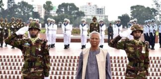 জাতীয় স্মৃতি সৌধ ও কেন্দ্রীয় শহীদ মিনারে শ্রদ্ধা নিবেদন